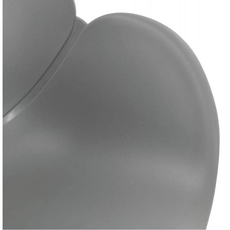 Chaise design style scandinave LENA en polypropylène (gris clair) - image 37003
