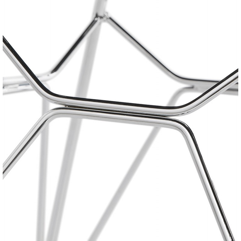 Chaise design style industriel TOM en polypropylène pied métal chromé (noir) - image 37047