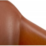 Sedia con braccioli vintage PABLO (marrone)