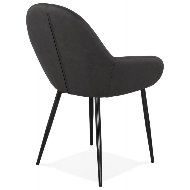 Chaise design et moderne SHELA (gris foncé) - image 37172