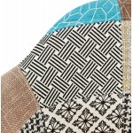 Sedia design e patchwork di Boemia con braccioli Ophelia in tessuto (multicolor)