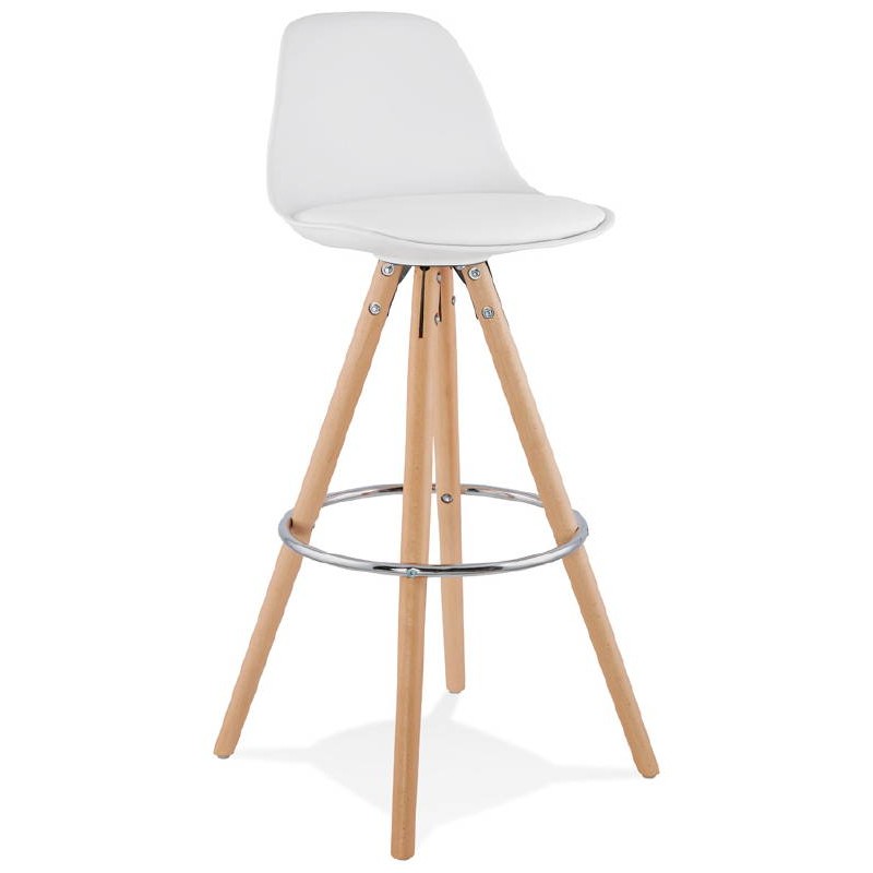 OCTAVE Scandinavian design bar stool (white) - image 37470