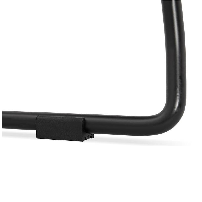 Tabouret de bar chaise de bar mi-hauteur design empilable DOLY MINI en tissu (gris foncé) - image 37577