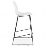Tabouret de bar chaise de bar industriel empilable JULIETTE (blanc)