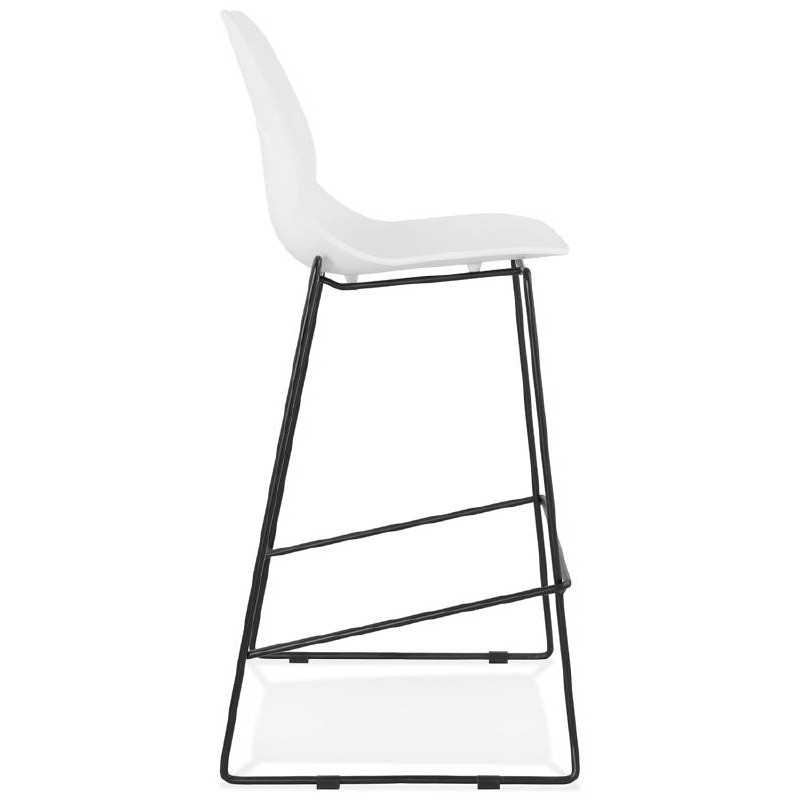 Tabouret de bar chaise de bar industriel empilable JULIETTE (blanc) - image 37594