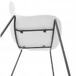 Bar Chair bar stool industrial stackable mid-height JULIETTE MINI (white)