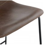 Tabouret de bar chaise de bar mi-hauteur vintage JOE MINI (marron)