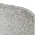 Tabouret de bar chaise de bar design scandinave ILDA en tissu (gris clair)
