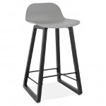 Tabouret de bar chaise de bar mi-hauteur design OBELINE MINI (gris clair)