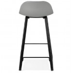 Tabouret de bar chaise de bar mi-hauteur design OBELINE MINI (gris clair)