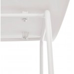 Bar bar design metallo bianco Ulysses (bianco) gambe sedia sgabello