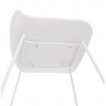 Bar bar diseño metal blanco de Ulises (blanco) patas de la silla taburete