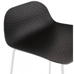 Barra bar diseño Ulises blanco (negro) patas metálicas sillón taburete