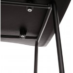 Metall-Barstuhl Bar Hocker Design halbhoher Ulysses MINI Füße (schwarz) schwarz