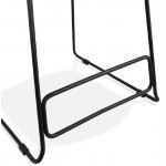 Bar Sgabello design metà altezza Ulysses MINI piedi (nero) neri bar sedia in metallo