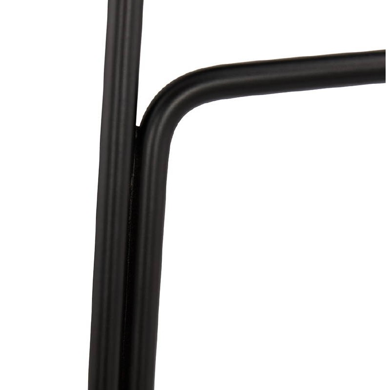 Bar stool barstool design mid-height Ulysses MINI feet black metal (light gray) - image 38028