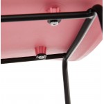 Bar-Hocker Barhocker Design halbhoher Ulysses MINI Füße schwarz-Metall (rosa Pulver)