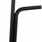 Sgabello Sgabello da bar disegno Ulysses piedi nero metallo (cipria) della barra