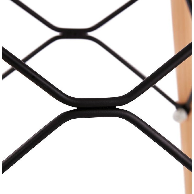 Tabouret de bar chaise de bar mi-hauteur scandinave PACO (blanc) - image 38178