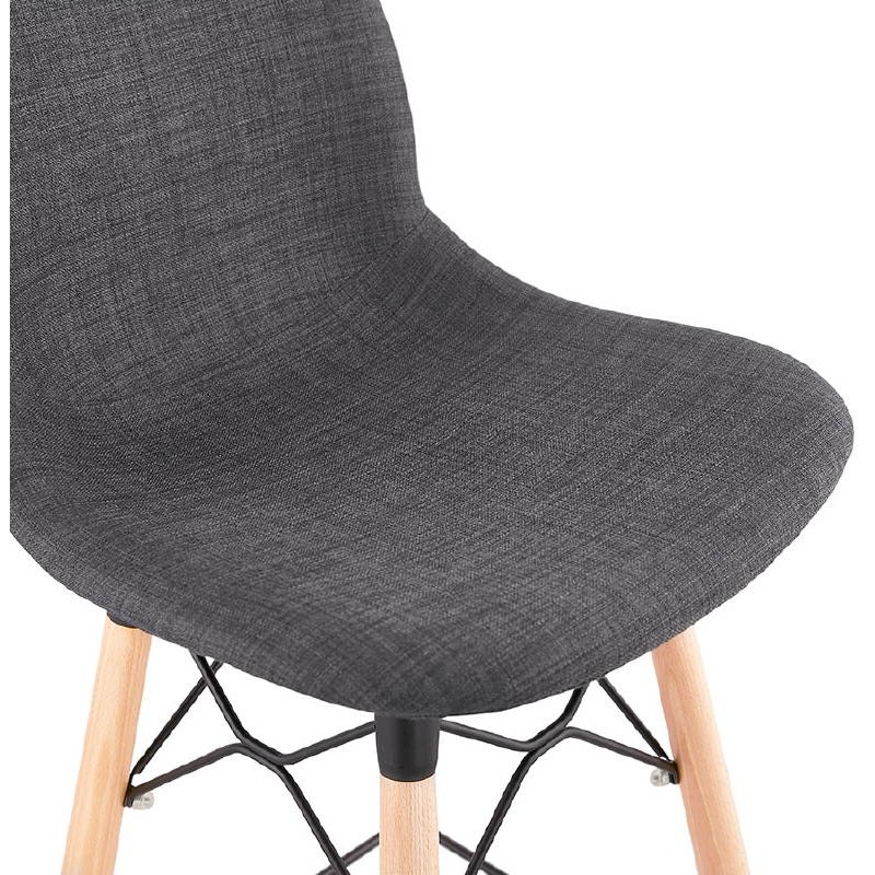 Barstool bar halfway up Scandinavian PAOLO Chair (dark gray) - image 38192