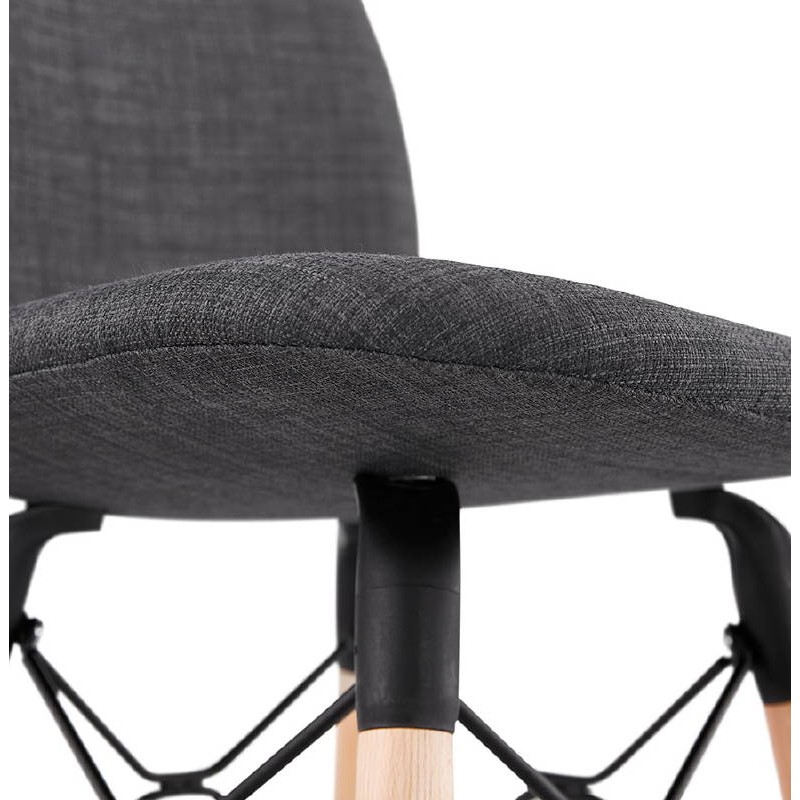 Barstool bar halfway up Scandinavian PAOLO Chair (dark gray) - image 38193