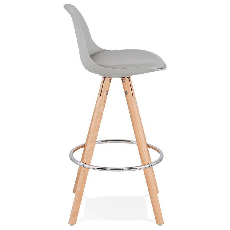 Scandinavian design half OCTAVE MINI bar stool (light gray) - image 38243