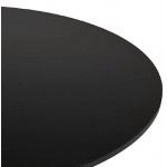 Mesa alta mesa alta LUCIE diseño pies en madera (Ø 90 cm) black metal (negro)