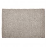 Carpet design rectangular (230 cm X 160 cm) BADER in wool (grey)