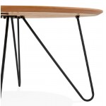 Tavolino design FRIDA legno e metallo (naturale)