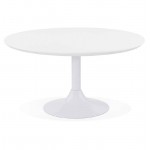 San Valentino tavolino di design in metallo legno e verniciato (bianco)