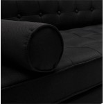 Sofa design and retro padded SOPHIE (black) fabric