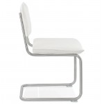 Chaise design rembourrée COLOMBA (blanc)