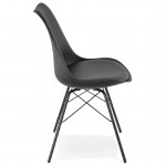Design chair industrial style SANDRO (black)