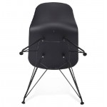 Design and industrial Chair in polypropylene feet (black) black metal