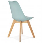 Chaise moderne style scandinave SIRENE (bleu ciel)