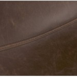 Silla de metal vintage y industrial JOE pies (marrón) negro