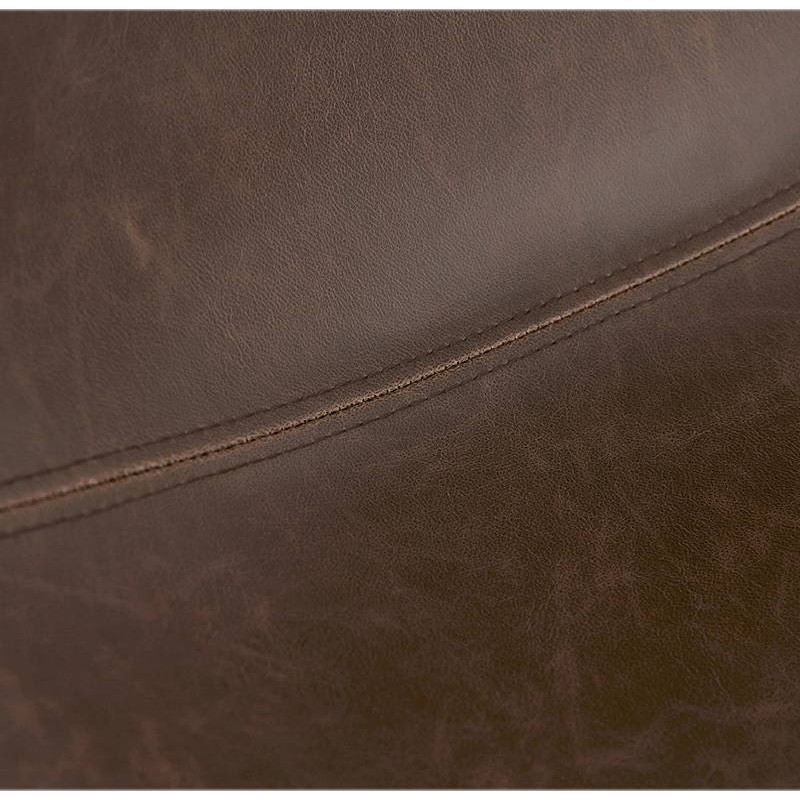 Silla de metal vintage y industrial JOE pies (marrón) negro - image 39149