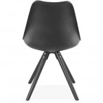 Design chair ASHLEY feet black (black)