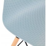 Skandinavisches Design Stuhl CANDICE (himmelblau)