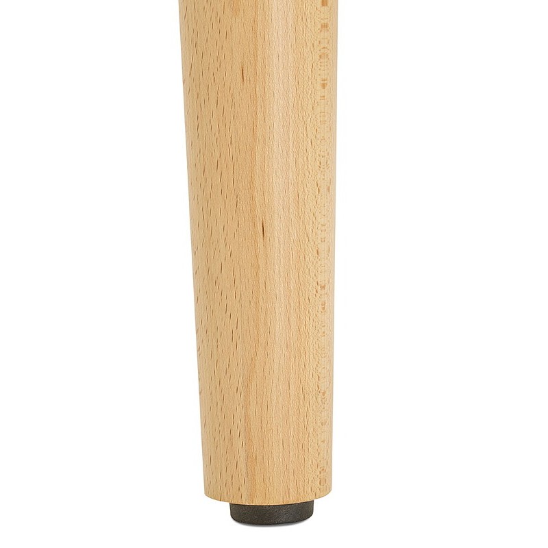 Table à manger ronde scandinave à rallonges (Ø 120 cm) OLIVIA en bois (120-220x120x75 cm) (blanc mat) - image 39618