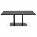 Table à manger design ou table de réunion ANDREA (180x90x75 cm) (noir)