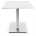 Table à manger design ou table de réunion SOLENE (160x80x75 cm) (blanc)