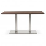 Table à manger design ou table de réunion CORALIE (150x70x75 cm) (finition noyer)