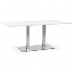 Mesa de diseño o tabla de reunión CLAIRE (180 x 90 x 75 cm) (blanco)