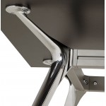 Bureau table de réunion moderne (80x160 cm) AMELIE en bois (noir)