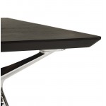Riunione di scrivania tavolo moderno (90x180 cm) LAMA placcato in legno frassino (nero)