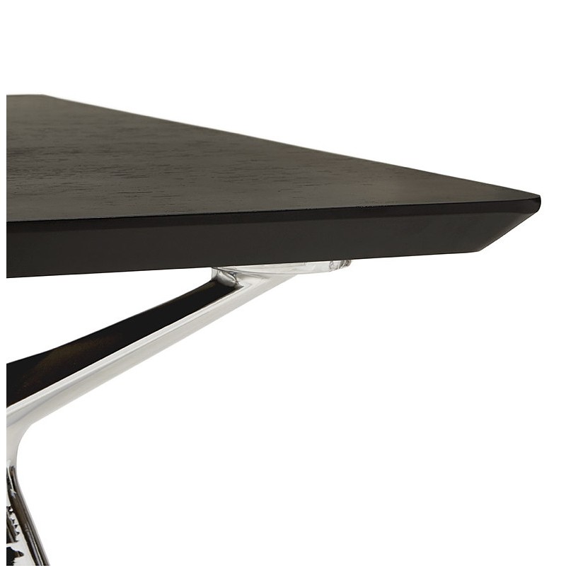 Bureau table de réunion moderne (90x180 cm) LAMA en bois plaqué frêne (noir) - image 40117