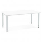 Bureau table de réunion moderne (80x160 cm) LORENZO en bois (blanc)
