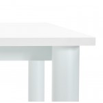 Legno tavolo moderno riunione scrivania (80 x 160 cm) LORENZO (bianco)
