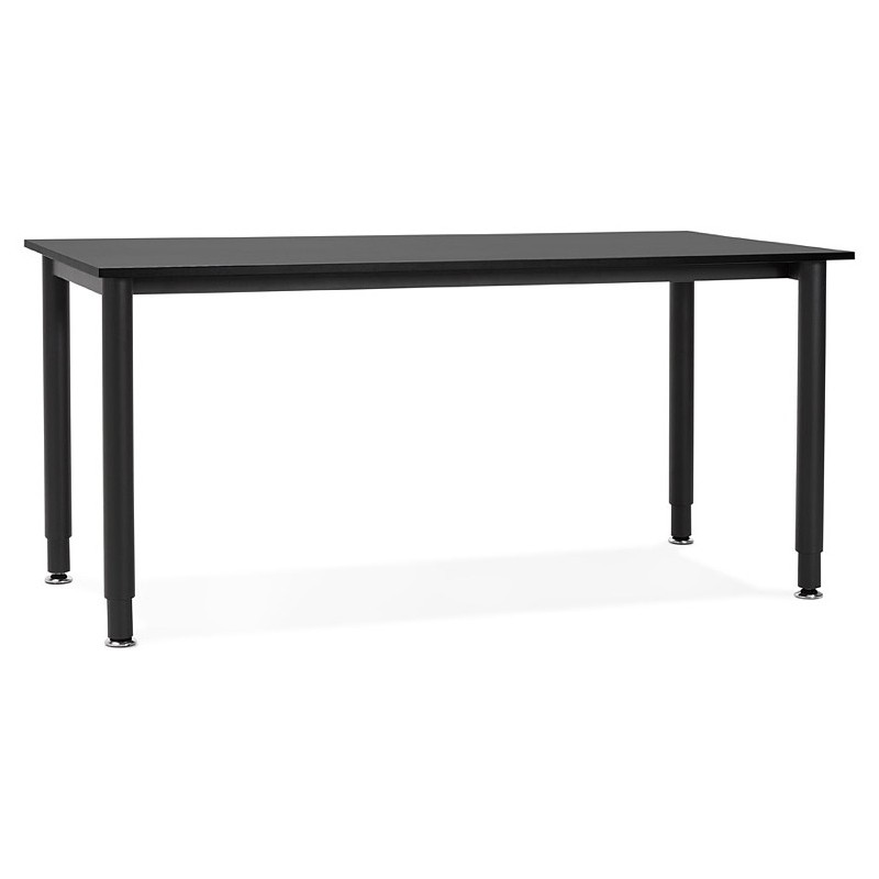 Mesa de madera de oficina reuniones (80 x 160 cm) LORENZO (negro) - image 40175